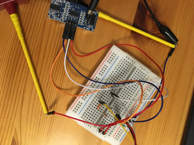 Fig. 10: Probe head on sensor board